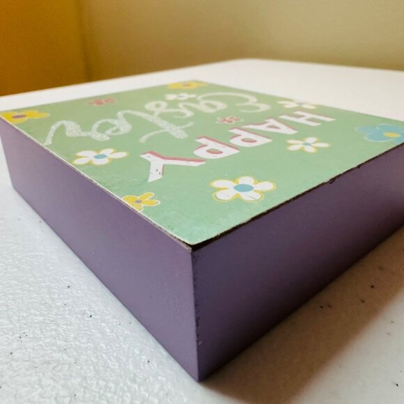 HAPPY EASTER Easter chunky block sign decoration Easter decoration glitter - Picture 8 of 13